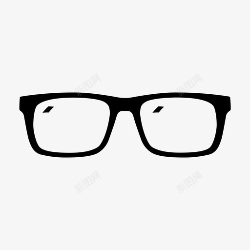 眼镜镜框太阳镜图标svg_新图网 https://ixintu.com 太阳镜 眼镜 眼镜架 镜框