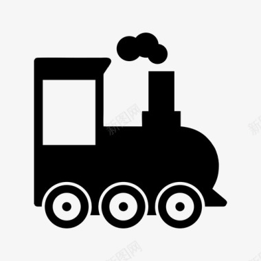 火车蒸汽火车运输图标图标