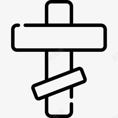 十字架精神上的27岁直系的图标图标