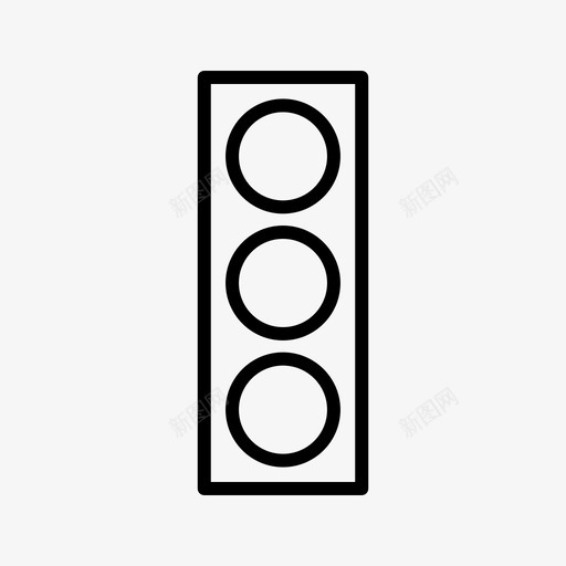 交通信号红绿灯字形图标svg_新图网 https://ixintu.com 交通 信号 图标 字形 红绿灯