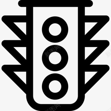 红绿灯人行横道规则图标图标