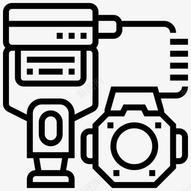 闪光环配件相机图标图标
