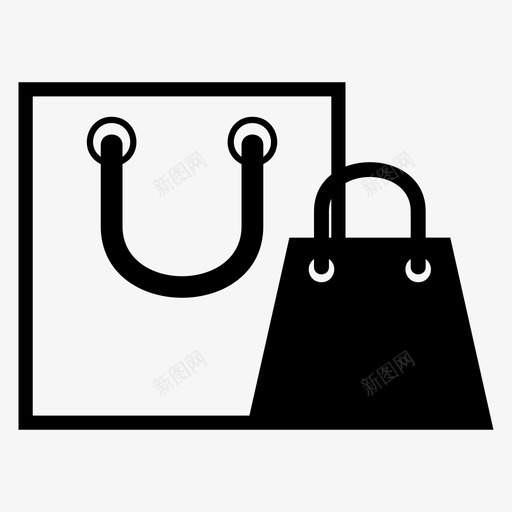 购物购物袋商店商品图标svg_新图网 https://ixintu.com 商品 商店 杂货 购物 购物袋