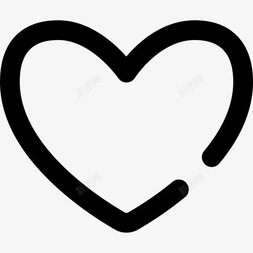 心脏杂63轮廓图标svg_新图网 https://ixintu.com 心脏 轮廓