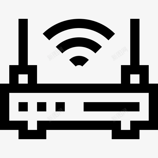 调制解调器硬件18线性图标svg_新图网 https://ixintu.com 硬件 线性 调制解调器