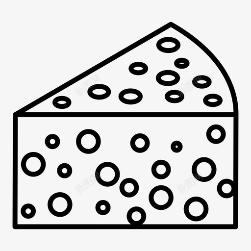 奶酪奶制品美味图标svg_新图网 https://ixintu.com 奶制品 奶酪 美味 食物 食用