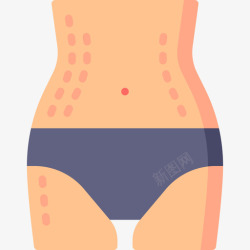 妊娠纹消失身体有8个阳性妊娠纹图标高清图片
