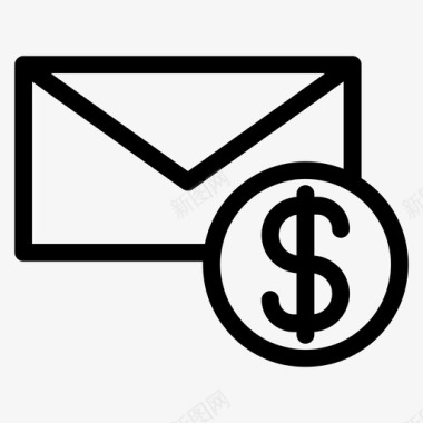 邮件业务信件消息图标图标
