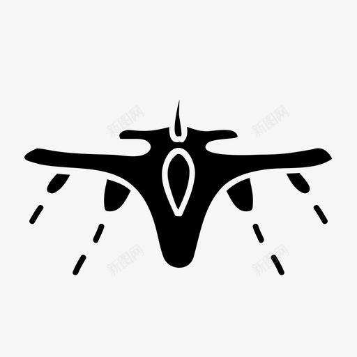飞机轰炸机战斗机图标svg_新图网 https://ixintu.com 军用 喷气式 战斗机 轰炸机 飞机