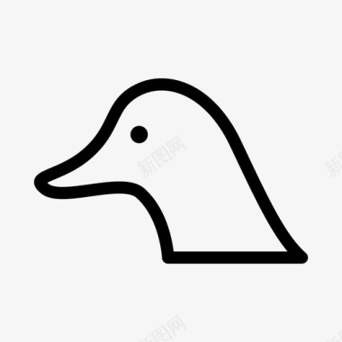 鸭动物鹅图标图标