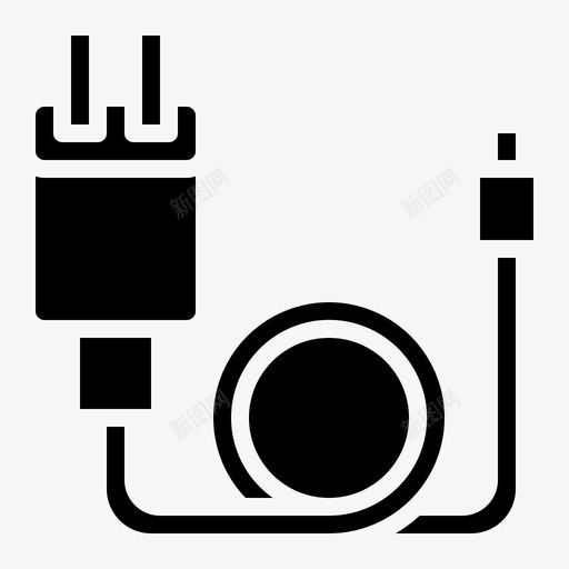 充电器男士旅行包装填充图标svg_新图网 https://ixintu.com 充电器 包装 填充 旅行 旅行包 男士