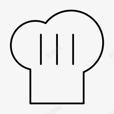 厨师帽食物厨房图标图标