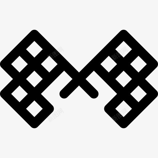 方格旗自行车比赛4直线型图标svg_新图网 https://ixintu.com 方格 比赛 直线 线型 自行车