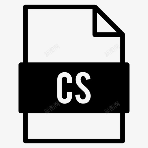 cs文件文档扩展名图标svg_新图网 https://ixintu.com 扩展名 文件 文档 类型