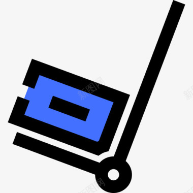 盒子送货服务蓝色图标图标