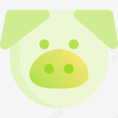 猪农场35绿色图标图标