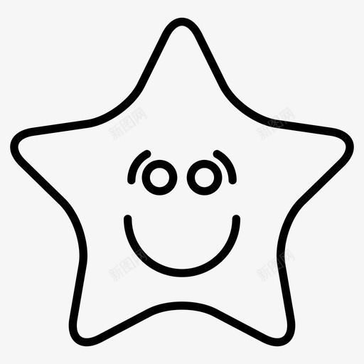 星星表情符号表情图标svg_新图网 https://ixintu.com 明星 星星 笑脸 符号 表情