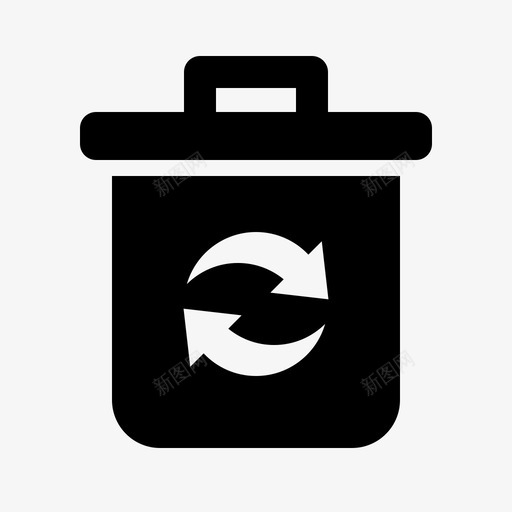 垃圾桶删除回收站图标svg_新图网 https://ixintu.com 删除 回收站 垃圾桶