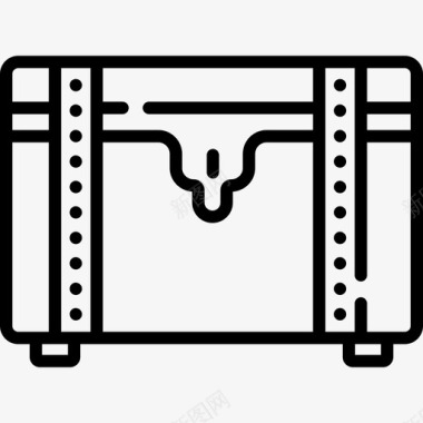 行李箱家具49直线型图标图标