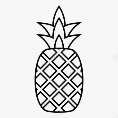 菠萝食用食品图标图标