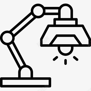 台灯电子11线性图标图标