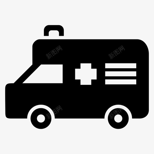 救护车汽车紧急情况图标svg_新图网 https://ixintu.com 医疗 情况 救护车 救援 汽车 紧急 运输