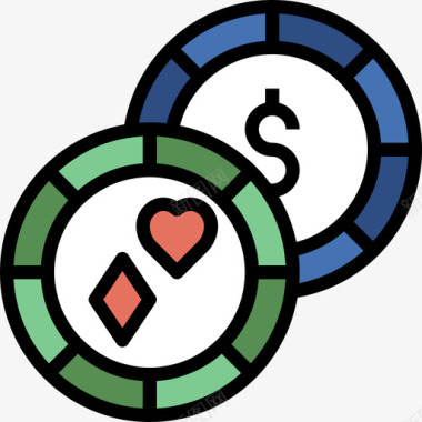 商业和金融电子游戏8线性颜色图标图标
