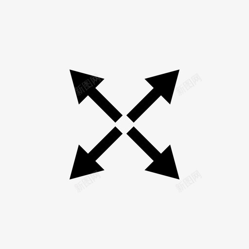 散布点箭头符号图标svg_新图网 https://ixintu.com 布点 散布 符号 箭头
