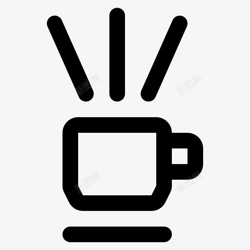 咖啡咖啡因杯子图标svg_新图网 https://ixintu.com 咖啡 咖啡因 杯子 系列
