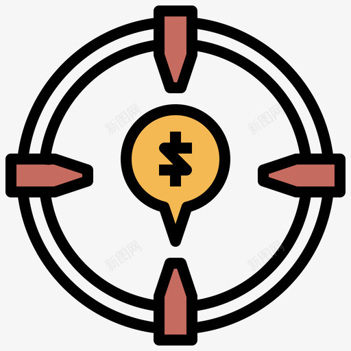 Finder在线货币服务8线性颜色图标svg_新图网 https://ixintu.com Finder 在线 服务 线性 货币 颜色