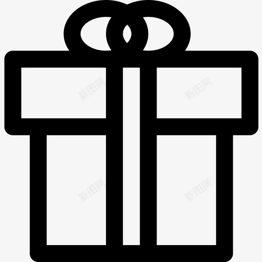 礼品盒必需品61直线型图标svg_新图网 https://ixintu.com 必需品 直线 礼品盒 线型