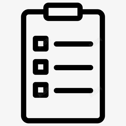 剪贴板列表文档文件图标svg_新图网 https://ixintu.com 业务 列表 剪贴板 文件 文档 纸张