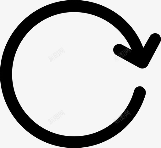 重新加载箭头圆圈图标svg_新图网 https://ixintu.com 刷新 加载 圆圈 循环 箭头 重新