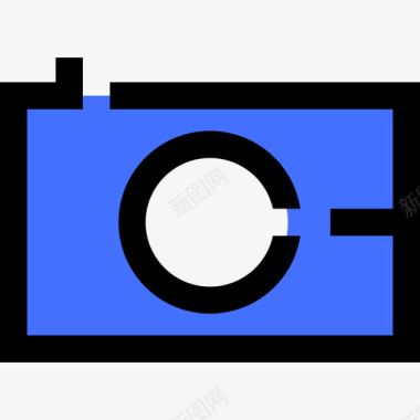 摄像头电脑和网络蓝色图标图标