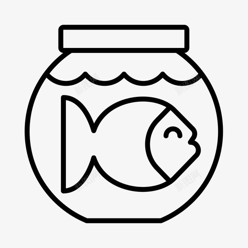 鱼缸动物水族馆图标svg_新图网 https://ixintu.com 动物 宠物 水族馆 海洋 鱼缸