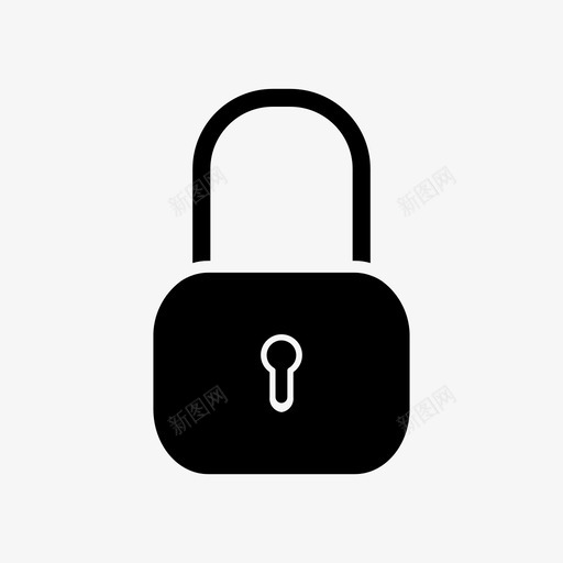 挂锁密码隐私图标svg_新图网 https://ixintu.com 安全 密码 挂锁 隐私