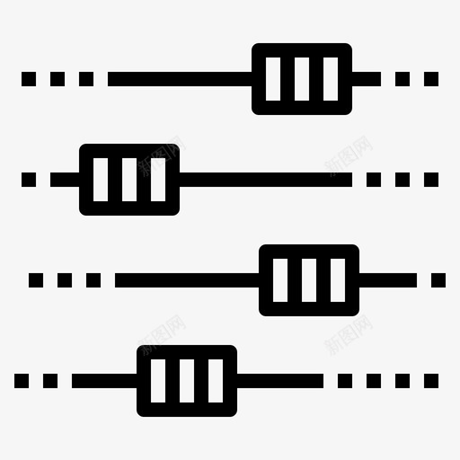 设置计算机42线性图标svg_新图网 https://ixintu.com 线性 计算机 设置