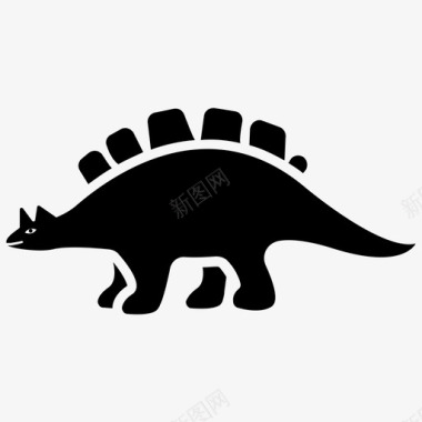 恐龙古代动物侏罗纪动物图标图标