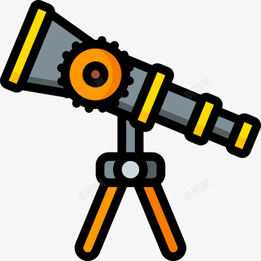 望远镜蒸汽朋克5线性颜色图标svg_新图网 https://ixintu.com 朋克 望远镜 线性 蒸汽 颜色