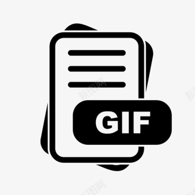 gif文件扩展名文件格式文件类型集合图标包图标