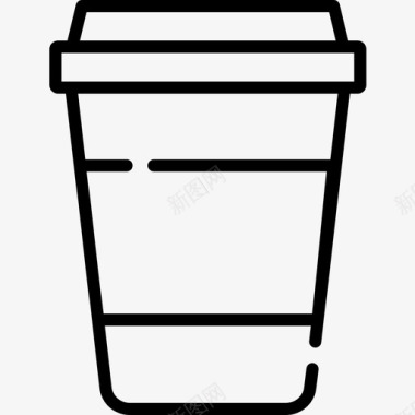咖啡食品配送43直系图标图标