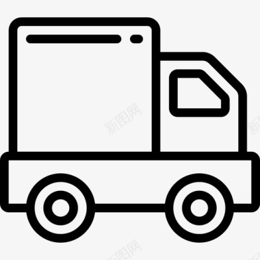 送货车物流包裹图标图标