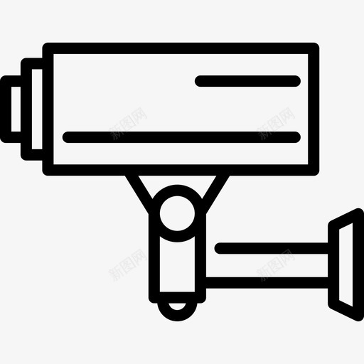 闭路电视摄像机安全安保图标svg_新图网 https://ixintu.com 安保 安全 摄像 摄像机 系统 视频 闭路电视