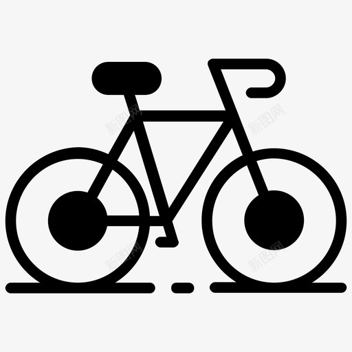 脚踏车骑自行车划船图标svg_新图网 https://ixintu.com 交通 公路 划船 图标 实心 脚踏车 自行车