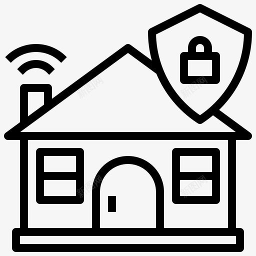 挂锁上锁安全图标svg_新图网 https://ixintu.com 上锁 安全 挂锁 智能家居