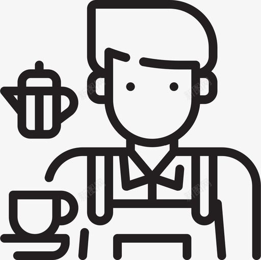 咖啡师职业化身1直系图标svg_新图网 https://ixintu.com 化身 咖啡 直系 职业 职业化