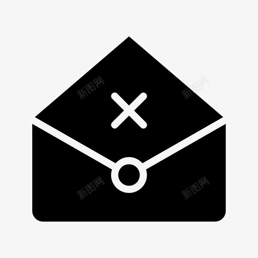 邮件删除删除信件图标svg_新图网 https://ixintu.com 业务 信件 删除 标志 标志符 符号 营销 邮件
