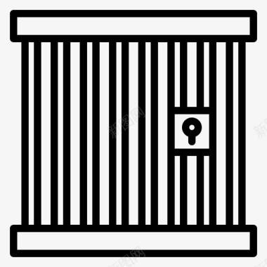 监狱公共服务2直系图标图标