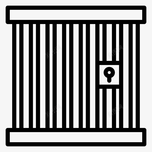 监狱公共服务2直系图标svg_新图网 https://ixintu.com 公共服务 监狱 直系