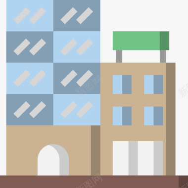 建筑与城市城市元素54平面图标图标